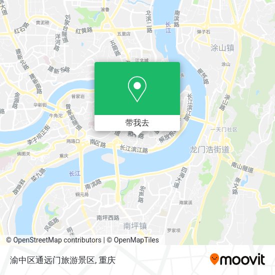渝中区通远门旅游景区地图