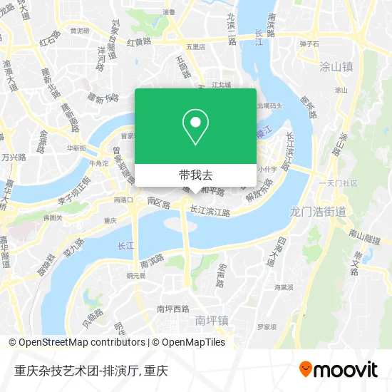 重庆杂技艺术团-排演厅地图