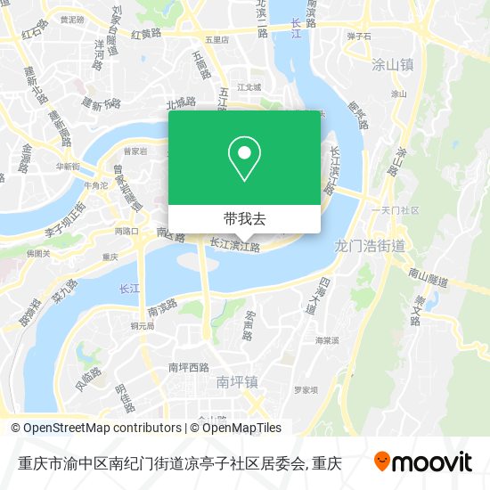 重庆市渝中区南纪门街道凉亭子社区居委会地图