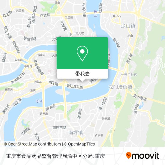 重庆市食品药品监督管理局渝中区分局地图