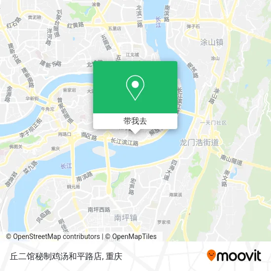 丘二馆秘制鸡汤和平路店地图