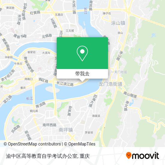 渝中区高等教育自学考试办公室地图