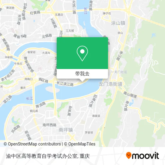 渝中区高等教育自学考试办公室地图