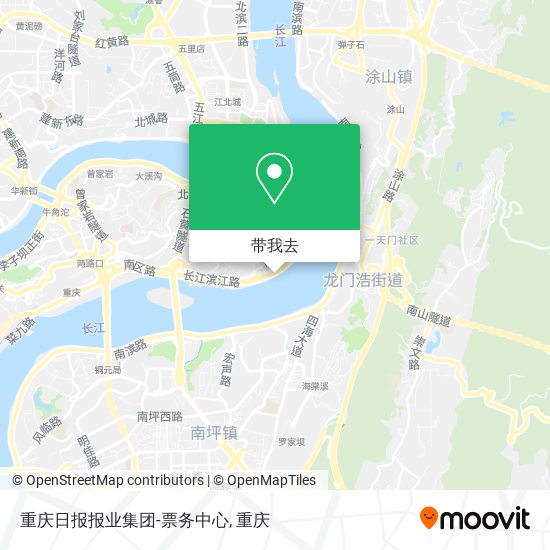 重庆日报报业集团-票务中心地图