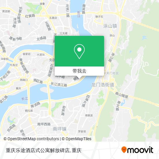 重庆乐途酒店式公寓解放碑店地图
