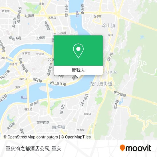 重庆渝之都酒店公寓地图