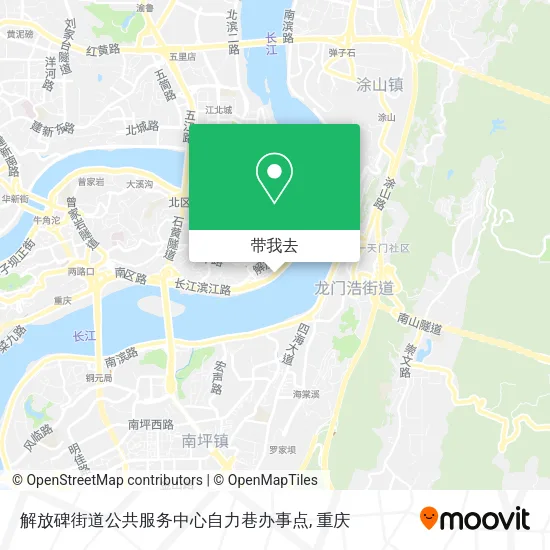 解放碑街道公共服务中心自力巷办事点地图