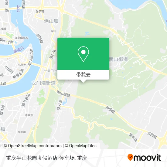 重庆半山花园度假酒店-停车场地图