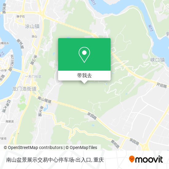 南山盆景展示交易中心停车场-出入口地图