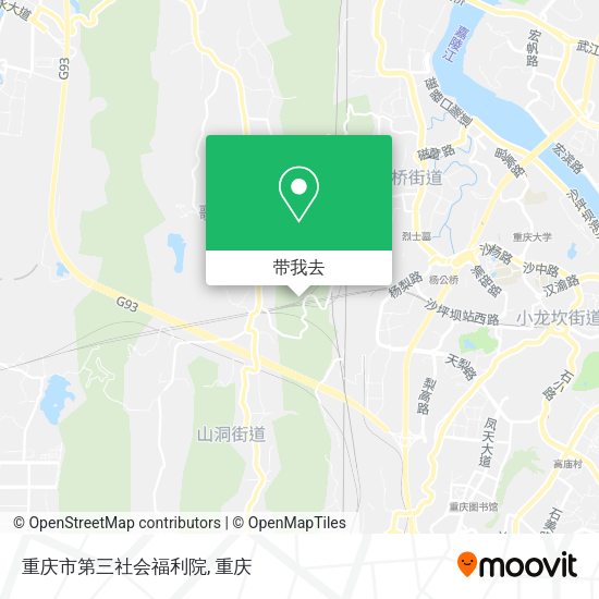 重庆市第三社会福利院地图