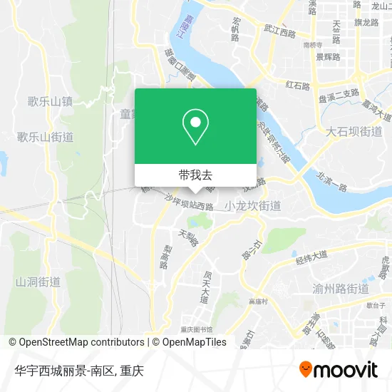 华宇西城丽景-南区地图