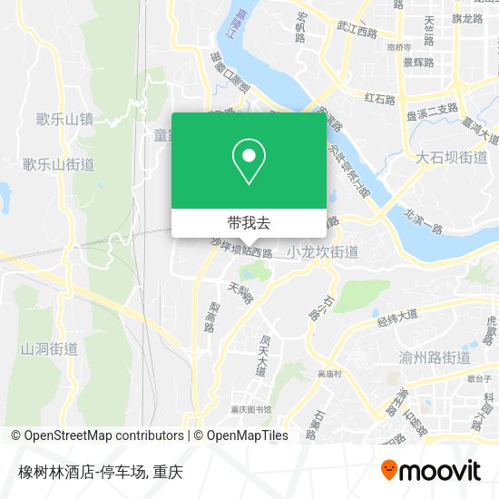 橡树林酒店-停车场地图