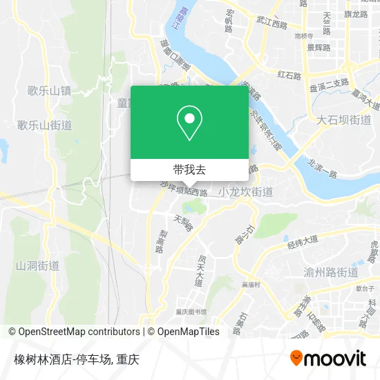 橡树林酒店-停车场地图