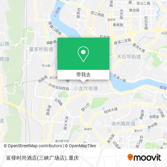 富驿时尚酒店(三峡广场店)地图