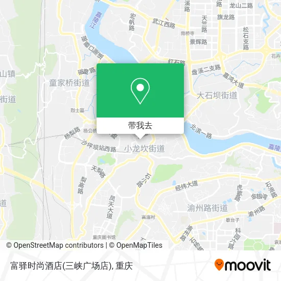 富驿时尚酒店(三峡广场店)地图