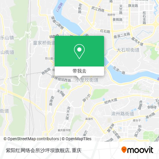 紫阳红网络会所沙坪坝旗舰店地图