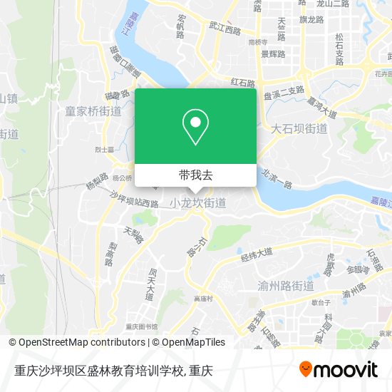 重庆沙坪坝区盛林教育培训学校地图