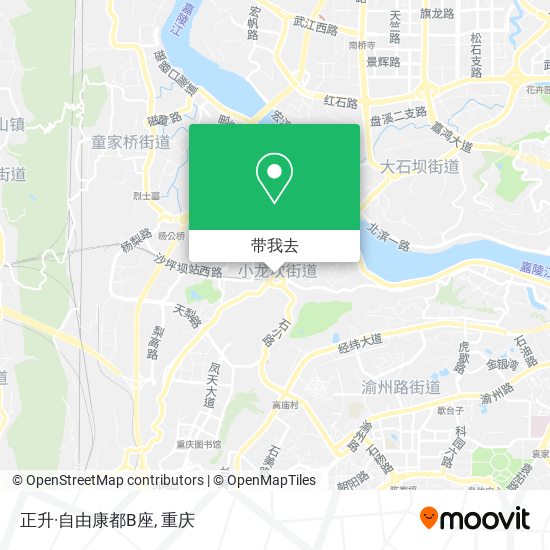 正升·自由康都B座地图