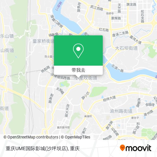 重庆UME国际影城(沙坪坝店)地图