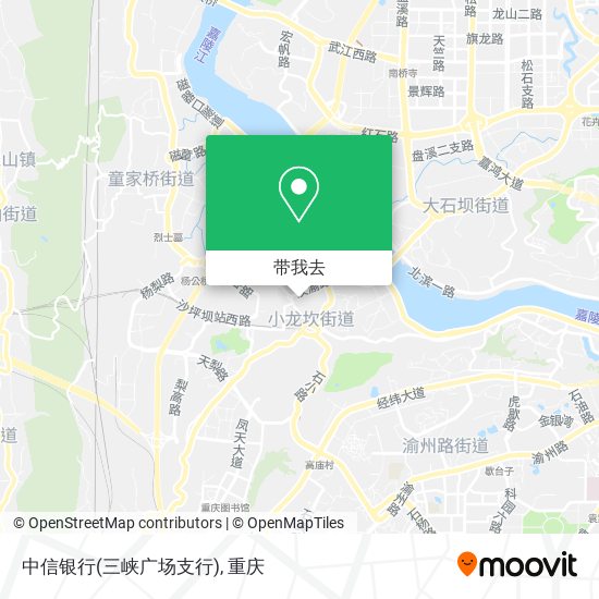 中信银行(三峡广场支行)地图