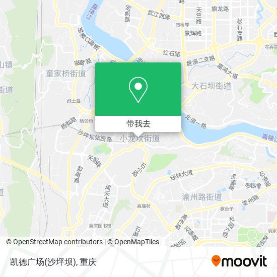 凯德广场(沙坪坝)地图