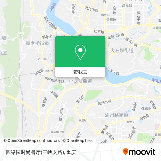 圆缘园时尚餐厅(三峡支路)地图