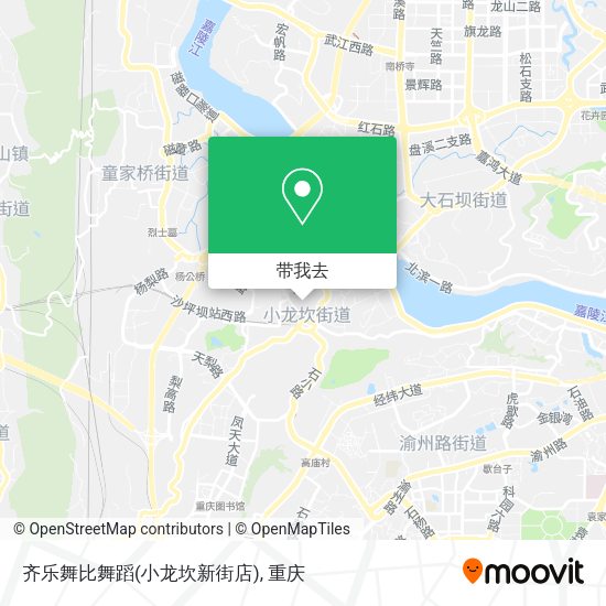 齐乐舞比舞蹈(小龙坎新街店)地图