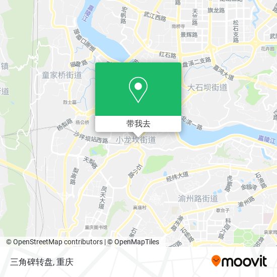 三角碑转盘地图