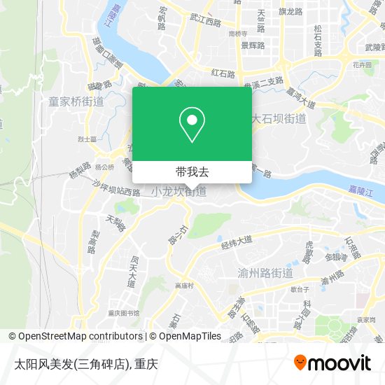 太阳风美发(三角碑店)地图