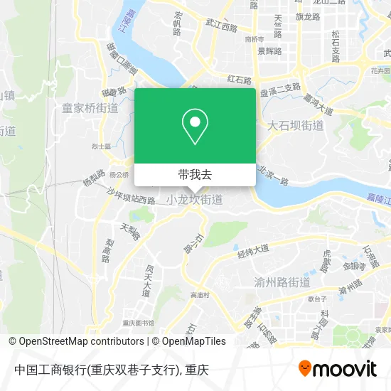 中国工商银行(重庆双巷子支行)地图