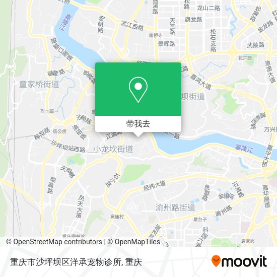 重庆市沙坪坝区洋承宠物诊所地图