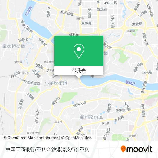 中国工商银行(重庆金沙港湾支行)地图