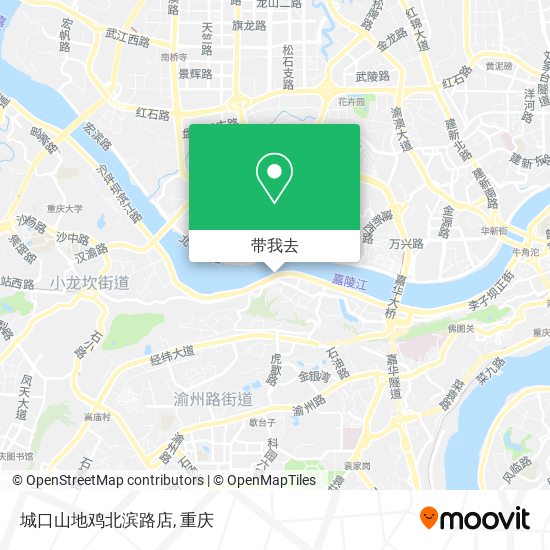 城口山地鸡北滨路店地图