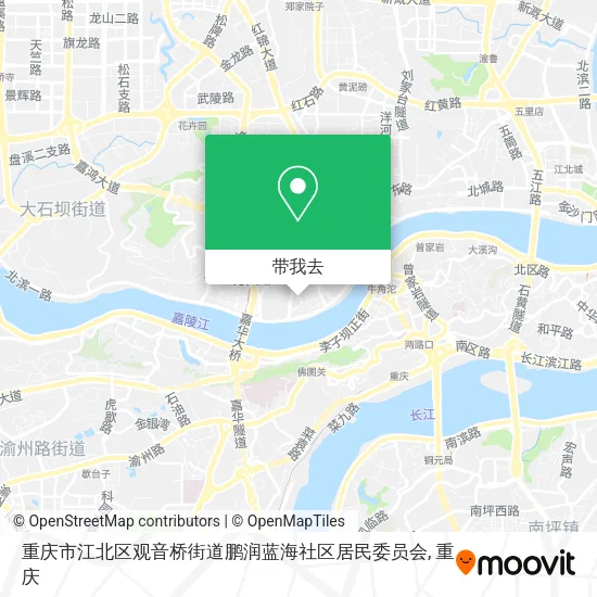 重庆市江北区观音桥街道鹏润蓝海社区居民委员会地图