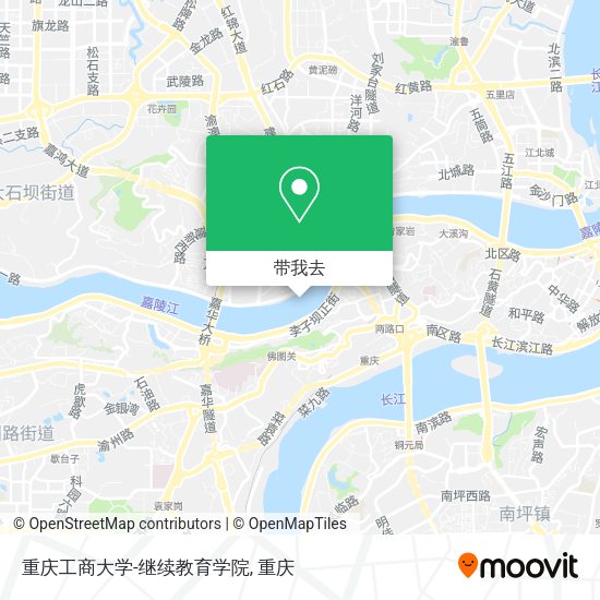 重庆工商大学-继续教育学院地图