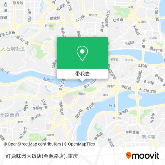 红鼎味园大饭店(金源路店)地图