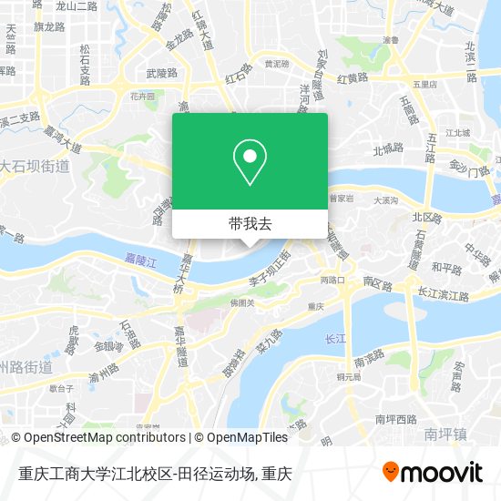 重庆工商大学江北校区-田径运动场地图