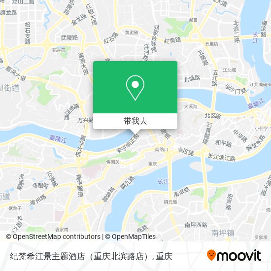 纪梵希江景主题酒店（重庆北滨路店）地图