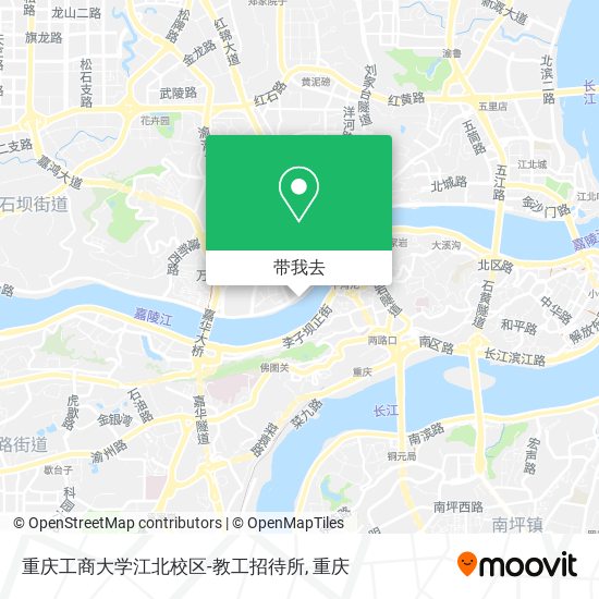 重庆工商大学江北校区-教工招待所地图