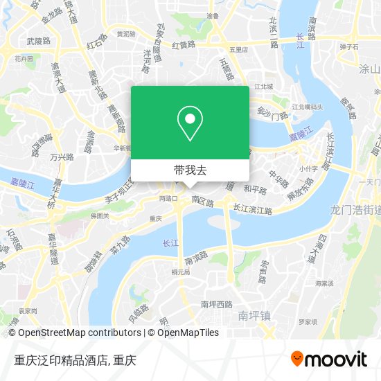 重庆泛印精品酒店地图