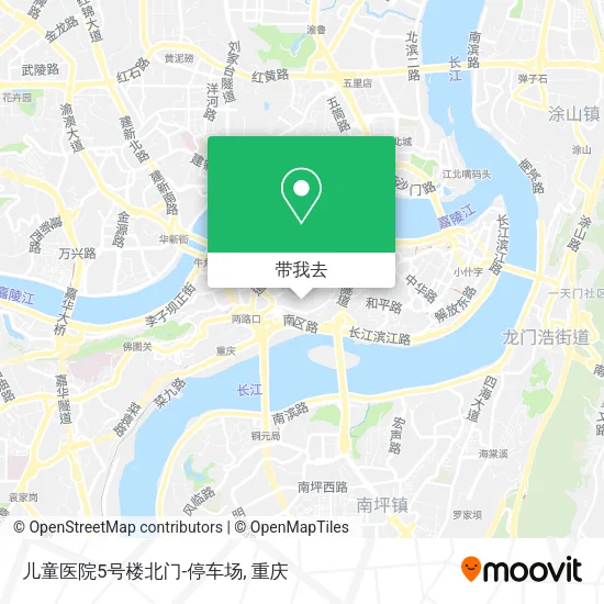 儿童医院5号楼北门-停车场地图