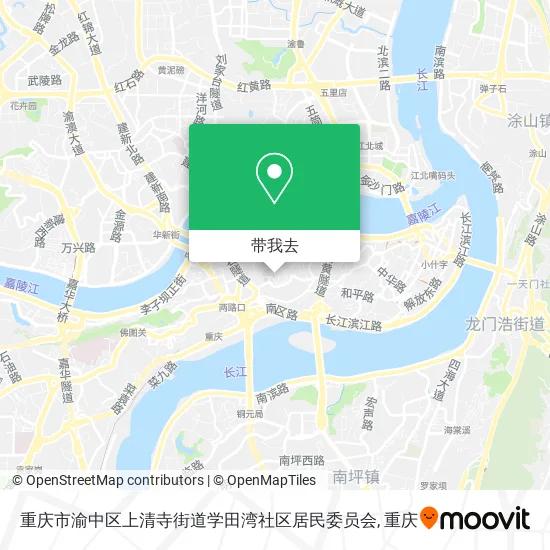 重庆市渝中区上清寺街道学田湾社区居民委员会地图