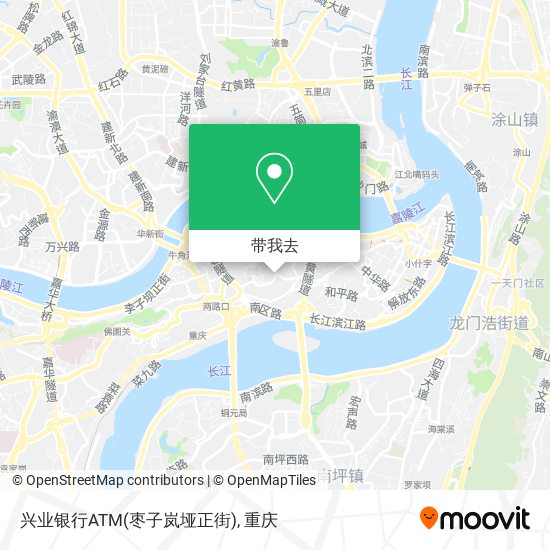 兴业银行ATM(枣子岚垭正街)地图