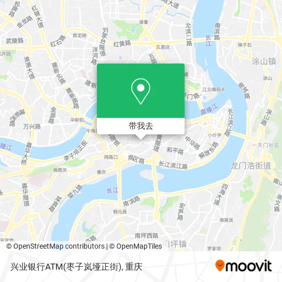 兴业银行ATM(枣子岚垭正街)地图