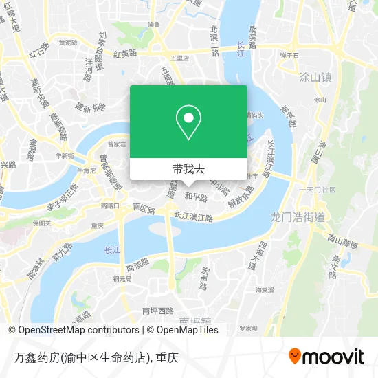 万鑫药房(渝中区生命药店)地图