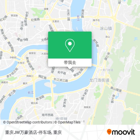 重庆JW万豪酒店-停车场地图