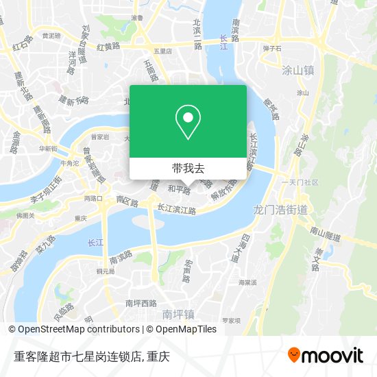 重客隆超市七星岗连锁店地图