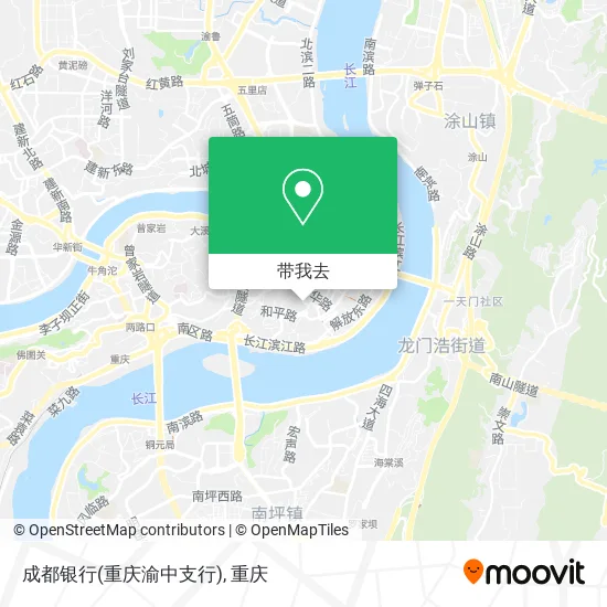成都银行(重庆渝中支行)地图