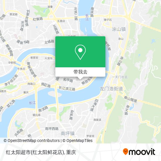 红太阳超市(红太阳鲜花店)地图