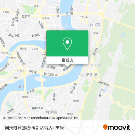 国美电器(解放碑新活馆店)地图